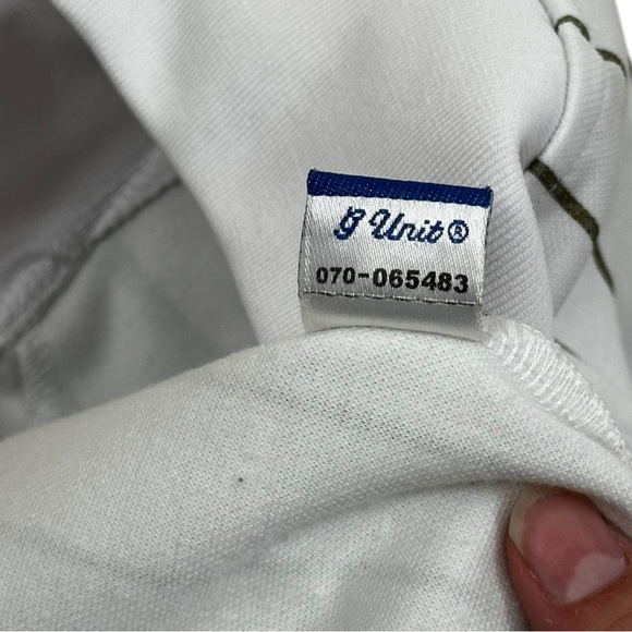 G-Unit Vintage Women’s Full Zip Pin Stripe Jersey Short Sleeve Large - Picture 7 of 7